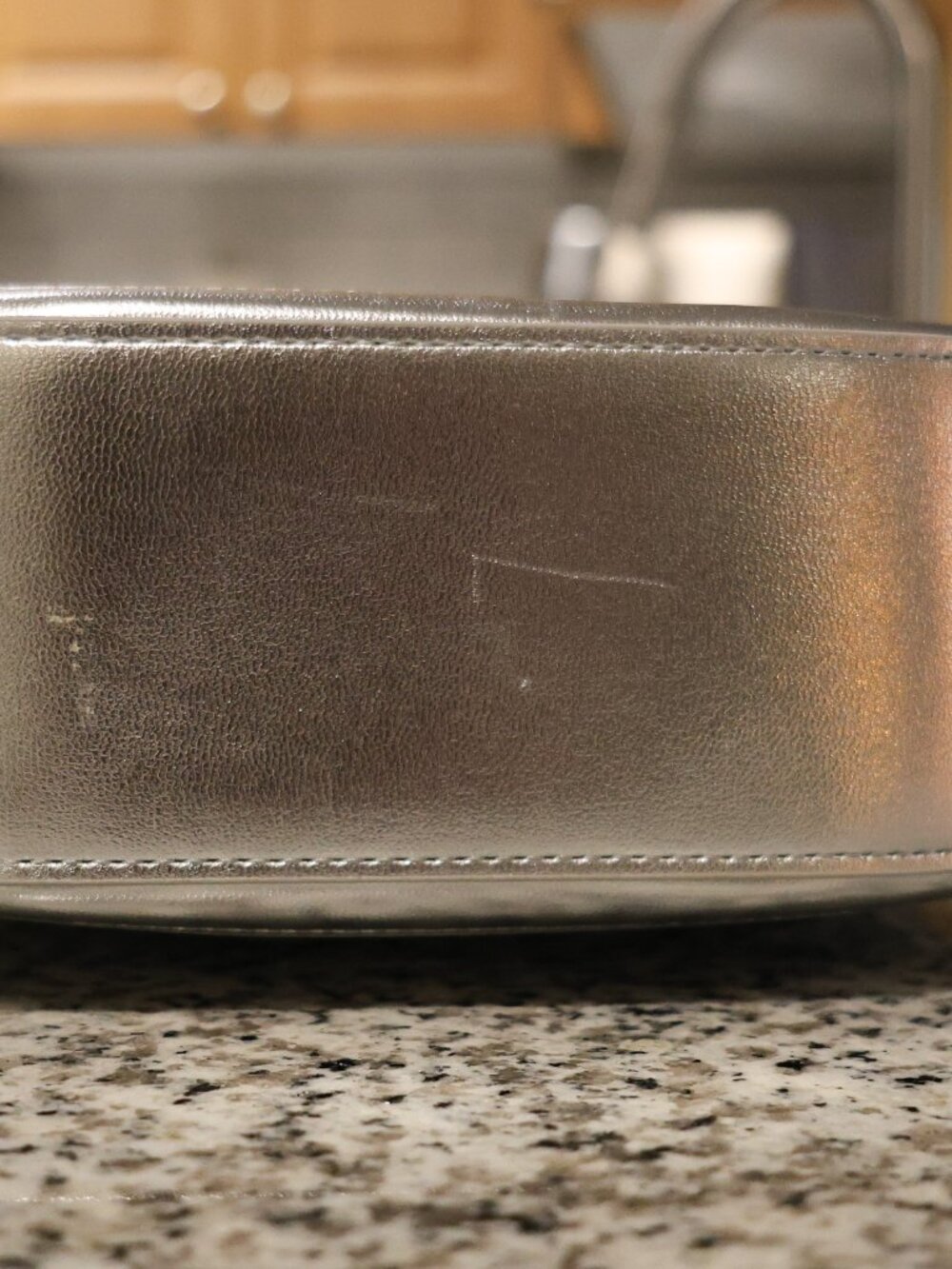 Loft Silver Metallic Crossbody Bag - Picture 6 of 13